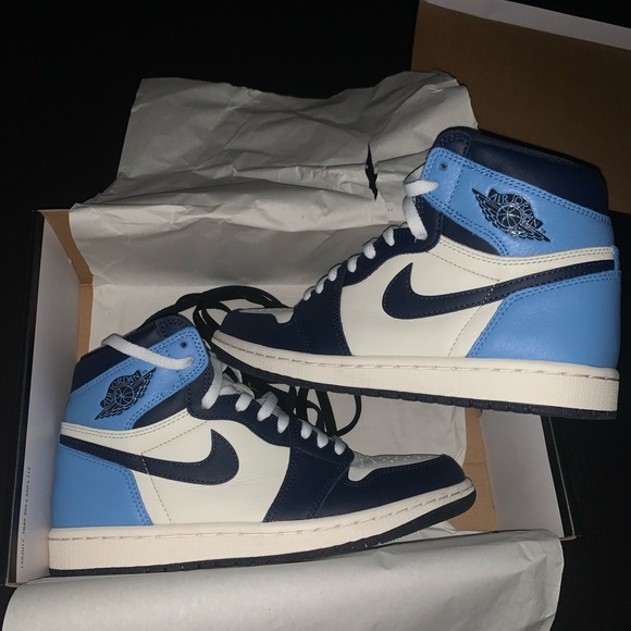 jordan 1 obsidian with white laces